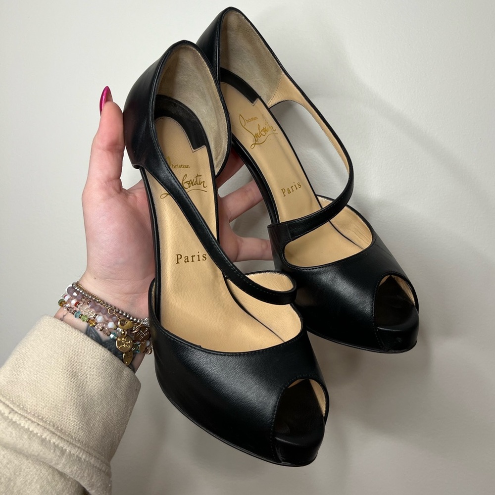 Louboutin Peep Toe Sandal